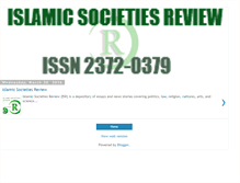 Tablet Screenshot of islamicsocietiesreview.org